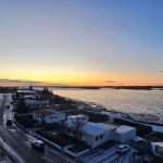 Aerial view of Borgarnes